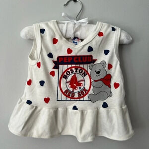 Vintage Boston Red  Sox Pep Club Tank Top Peplum | Toddler Girls 2T